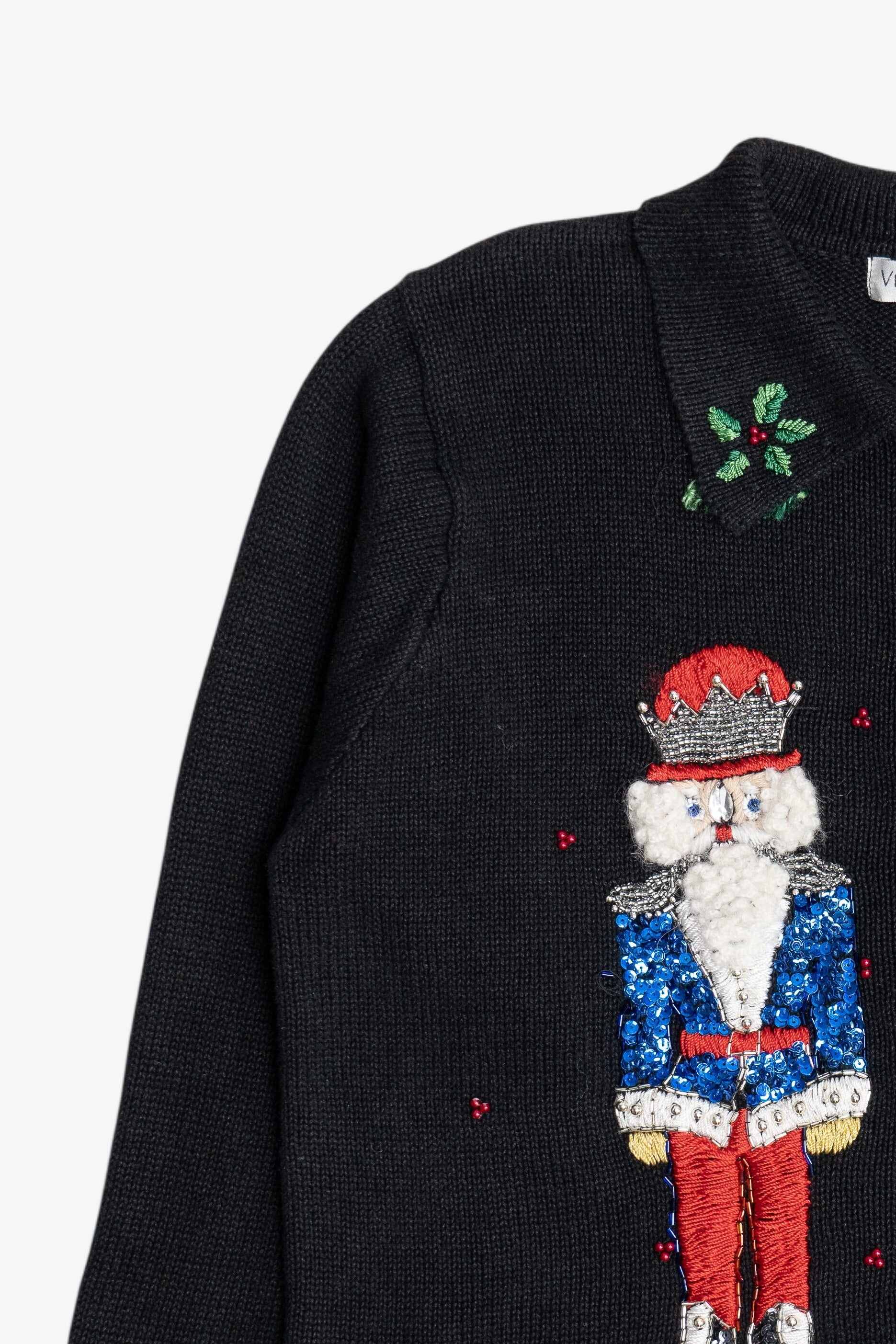 Vintage Victoria Jones Nutcrackers Ugly Christmas Sweater (1980s)