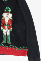 Vintage Victoria Jones Nutcrackers Ugly Christmas Sweater (1980s)