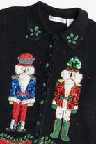 Vintage Victoria Jones Nutcrackers Ugly Christmas Sweater (1980s)