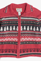 Vintage Snowmen Fair Isle Ugly Christmas Sweater (1990s)