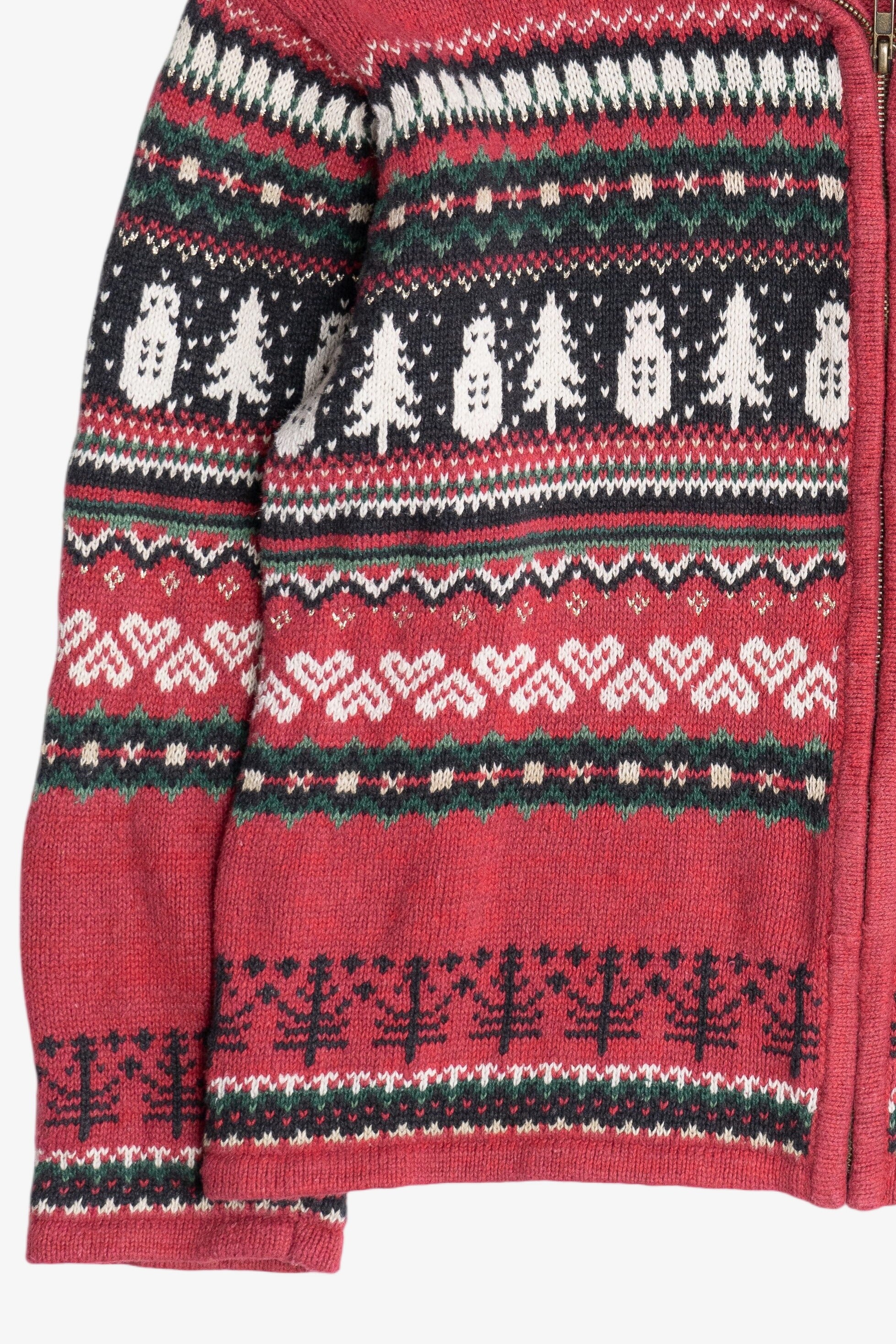 Vintage Snowmen Fair Isle Ugly Christmas Sweater (1990s)