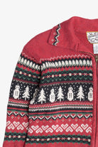Vintage Snowmen Fair Isle Ugly Christmas Sweater (1990s)