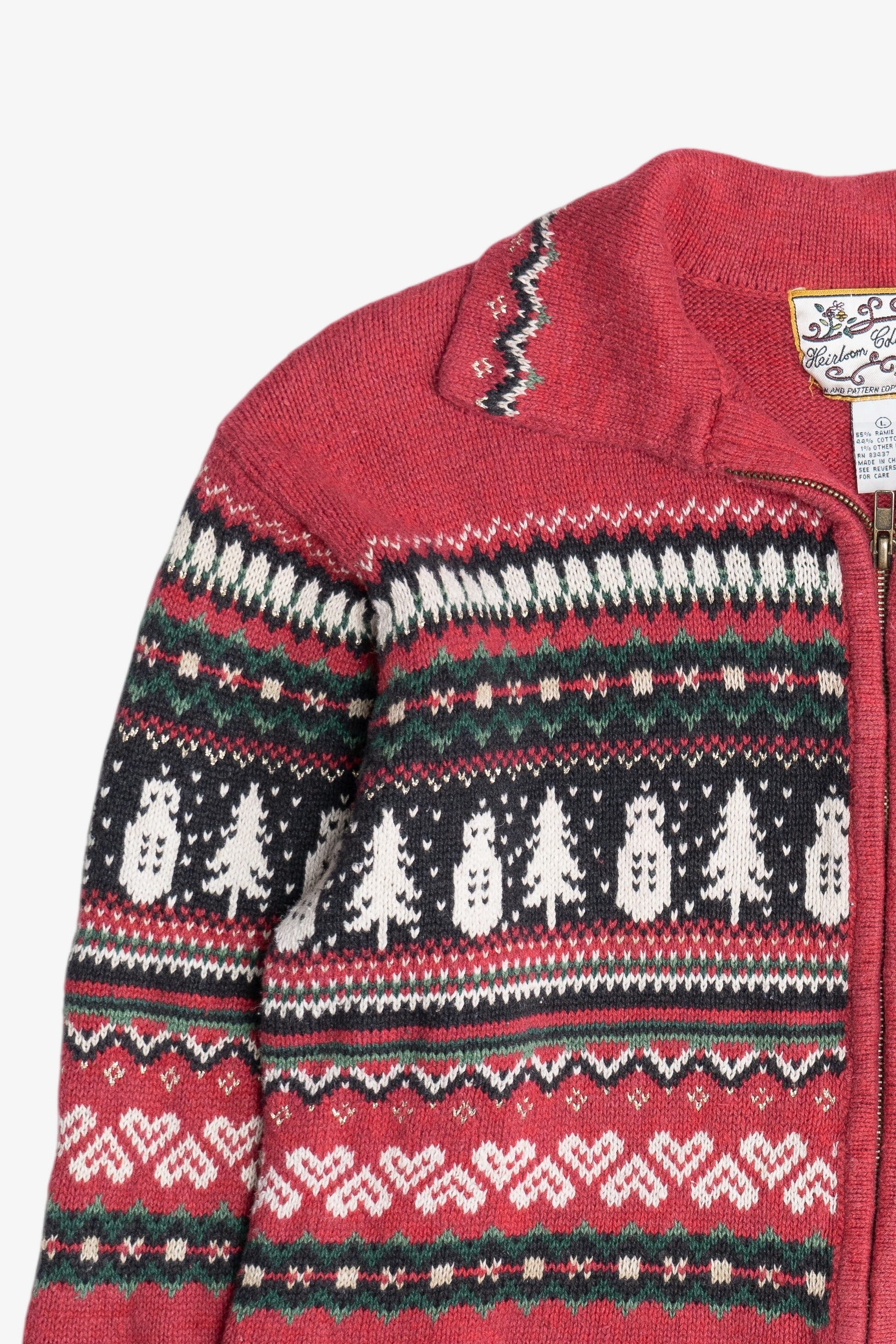 Vintage Snowmen Fair Isle Ugly Christmas Sweater (1990s)