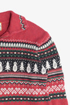 Vintage Snowmen Fair Isle Ugly Christmas Sweater (1990s)