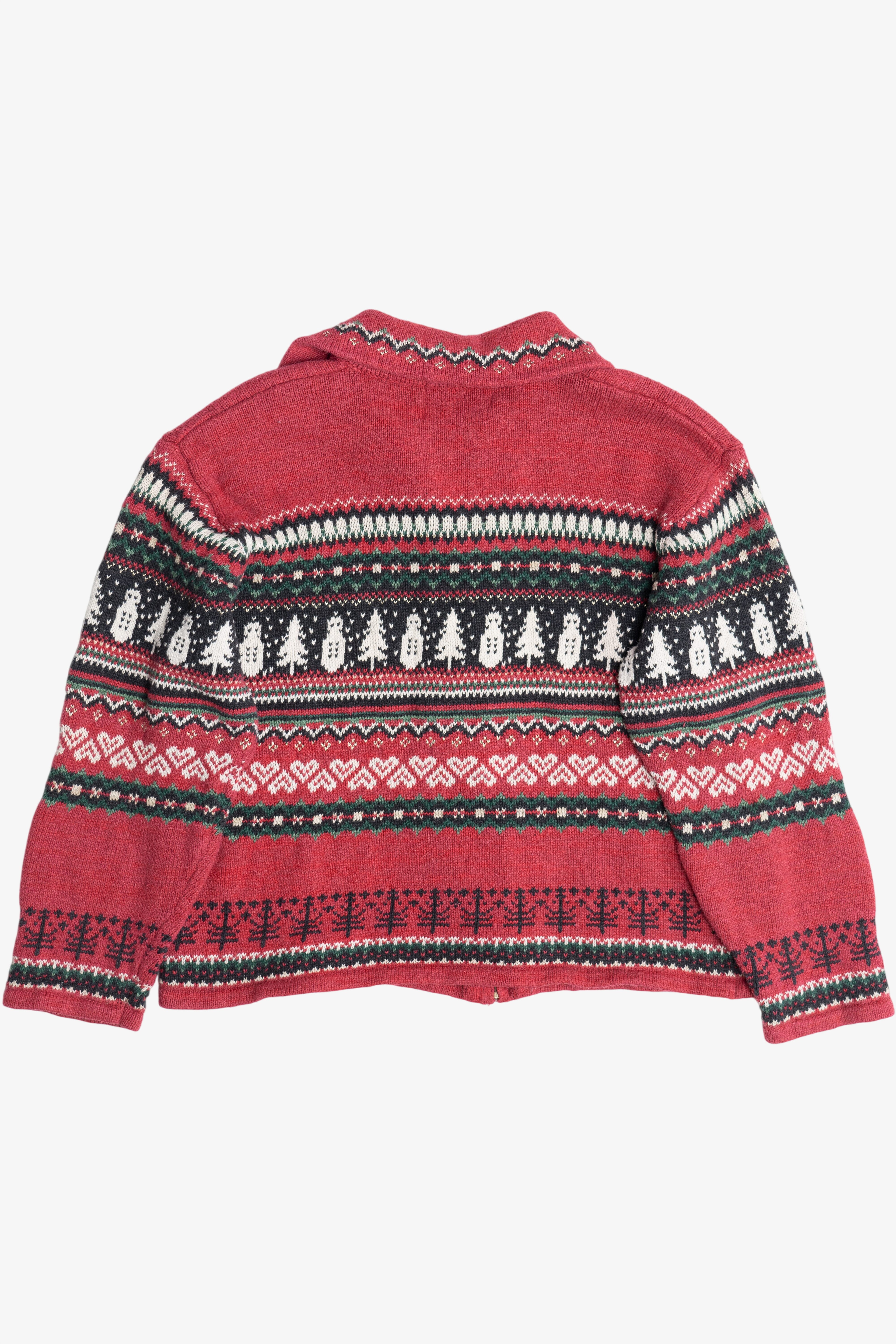 Vintage Snowmen Fair Isle Ugly Christmas Sweater (1990s)
