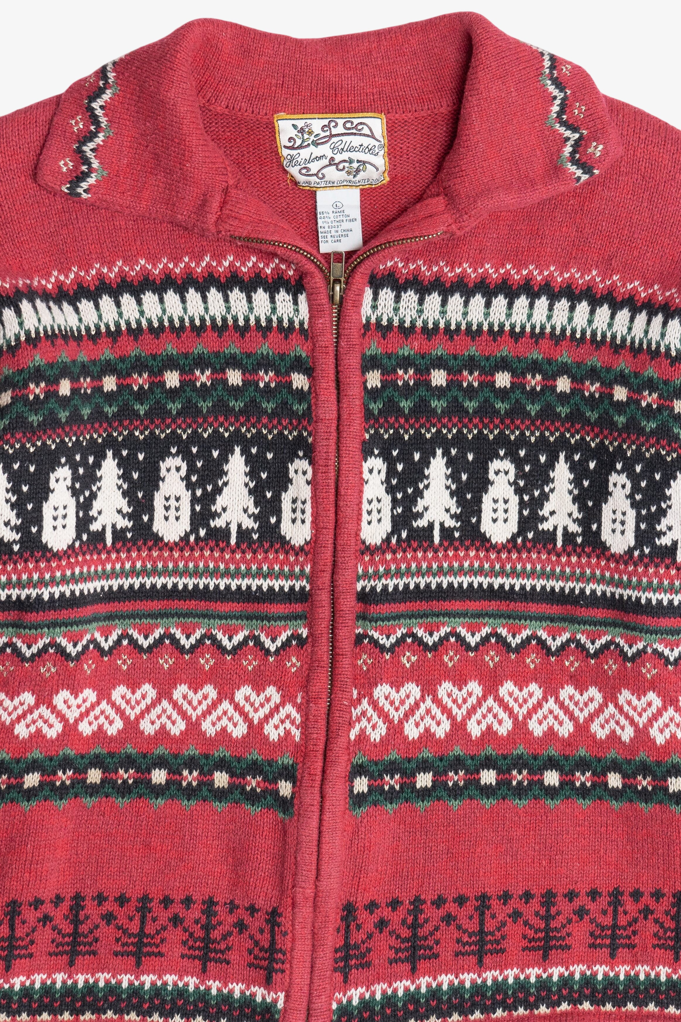 Vintage Snowmen Fair Isle Ugly Christmas Sweater (1990s)