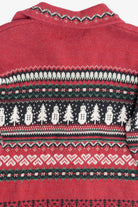Vintage Snowmen Fair Isle Ugly Christmas Sweater (1990s)