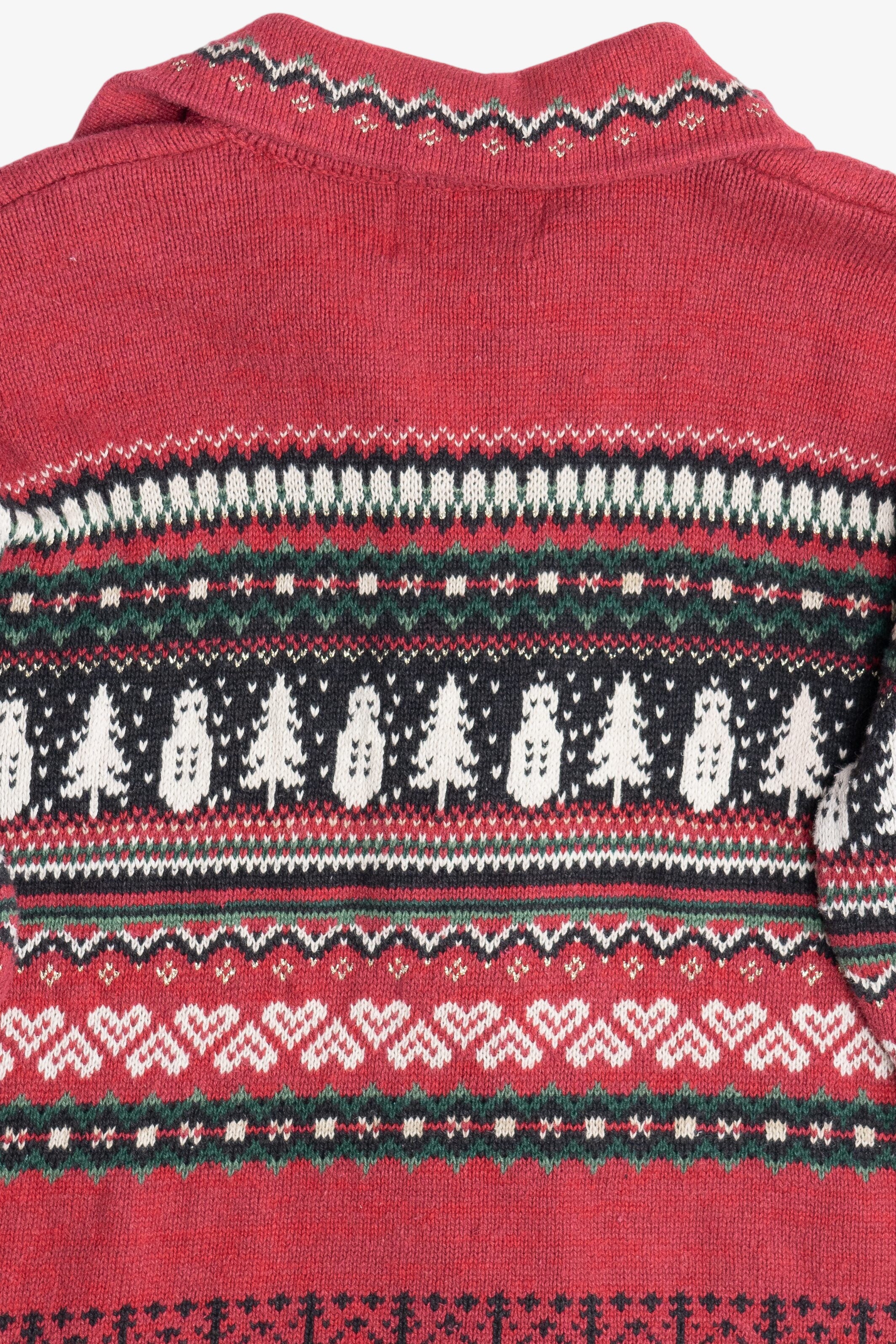 Vintage Snowmen Fair Isle Ugly Christmas Sweater (1990s)