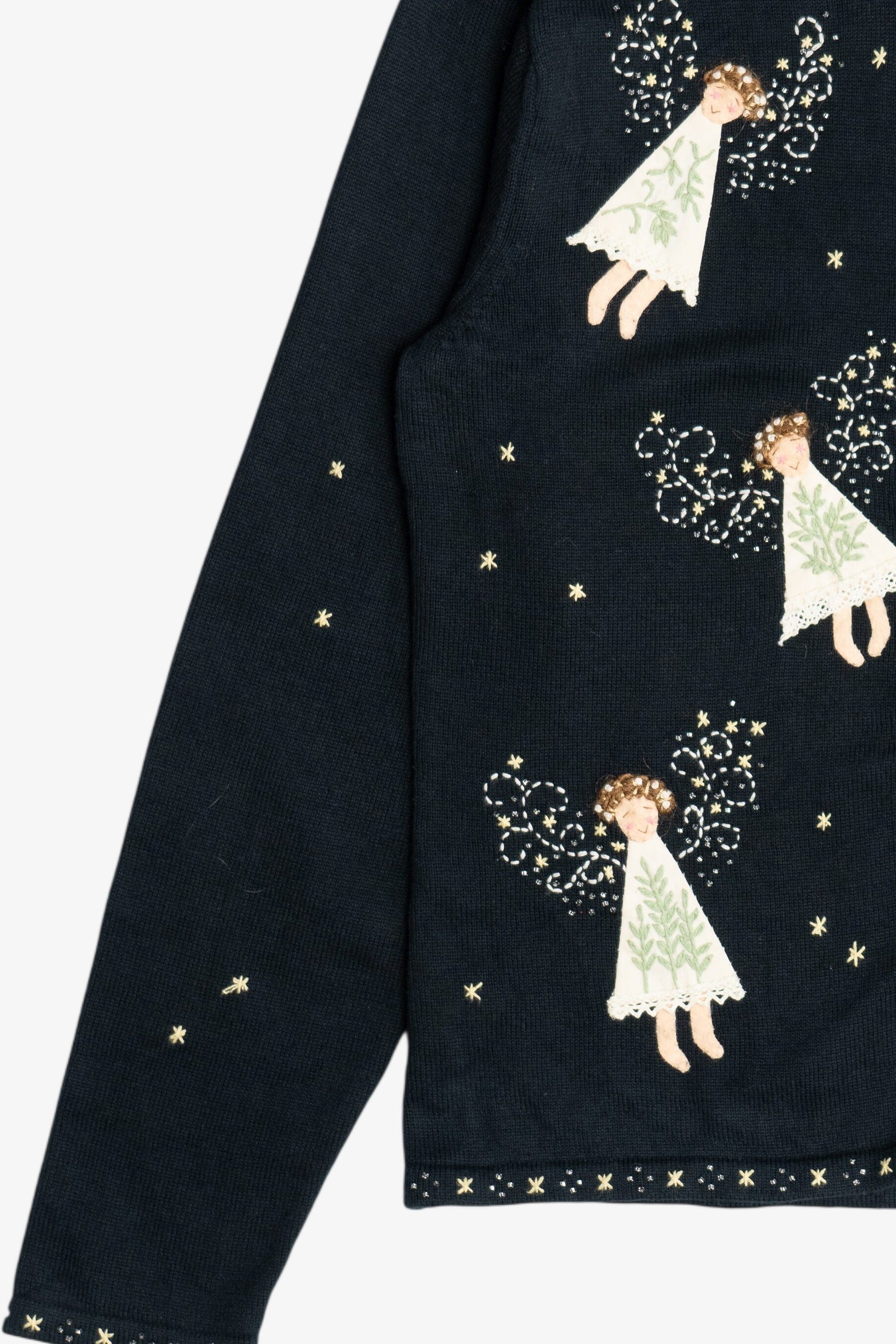 Vintage Delicate Angels Ugly Christmas Sweater (2000s)