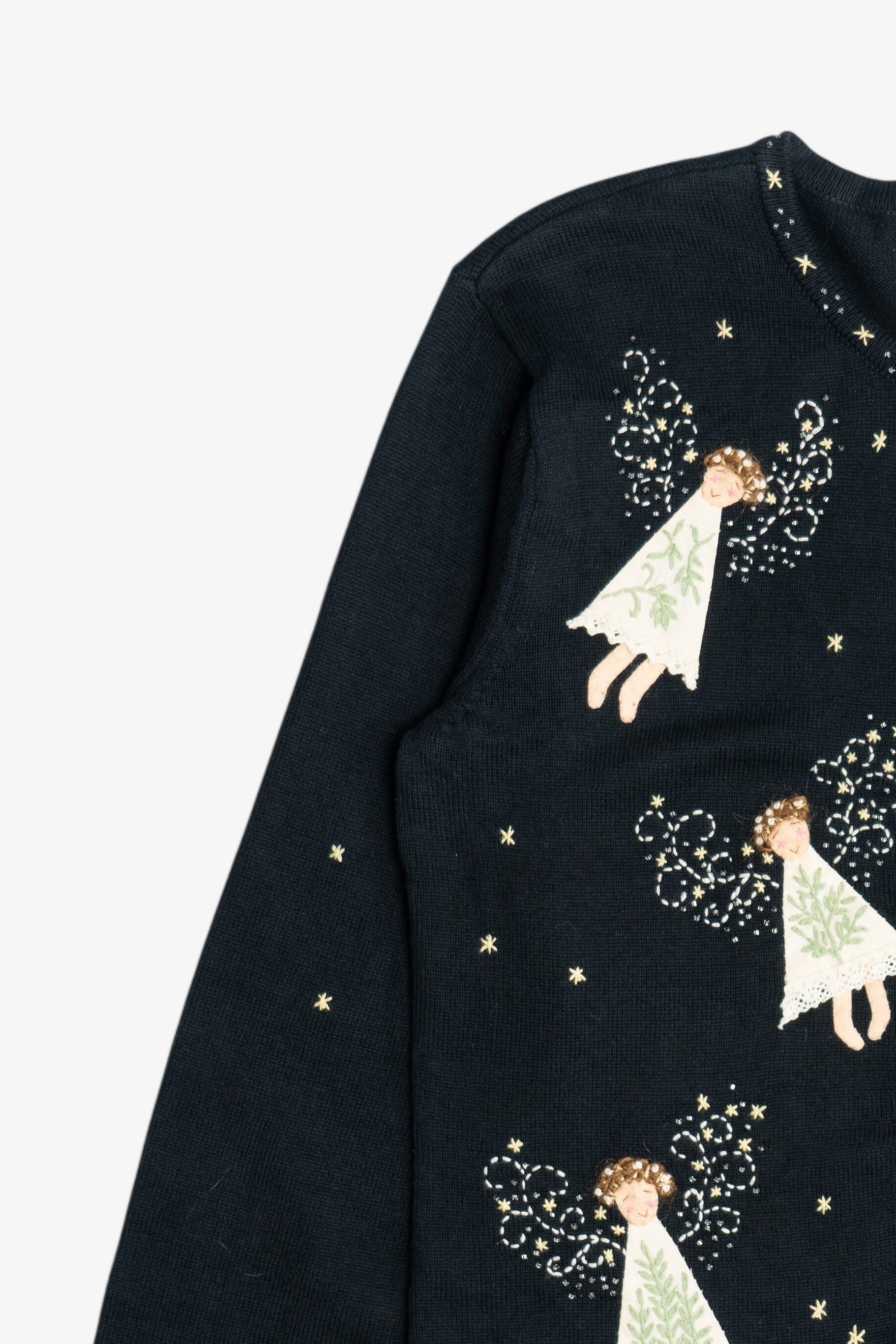 Vintage Delicate Angels Ugly Christmas Sweater (2000s)