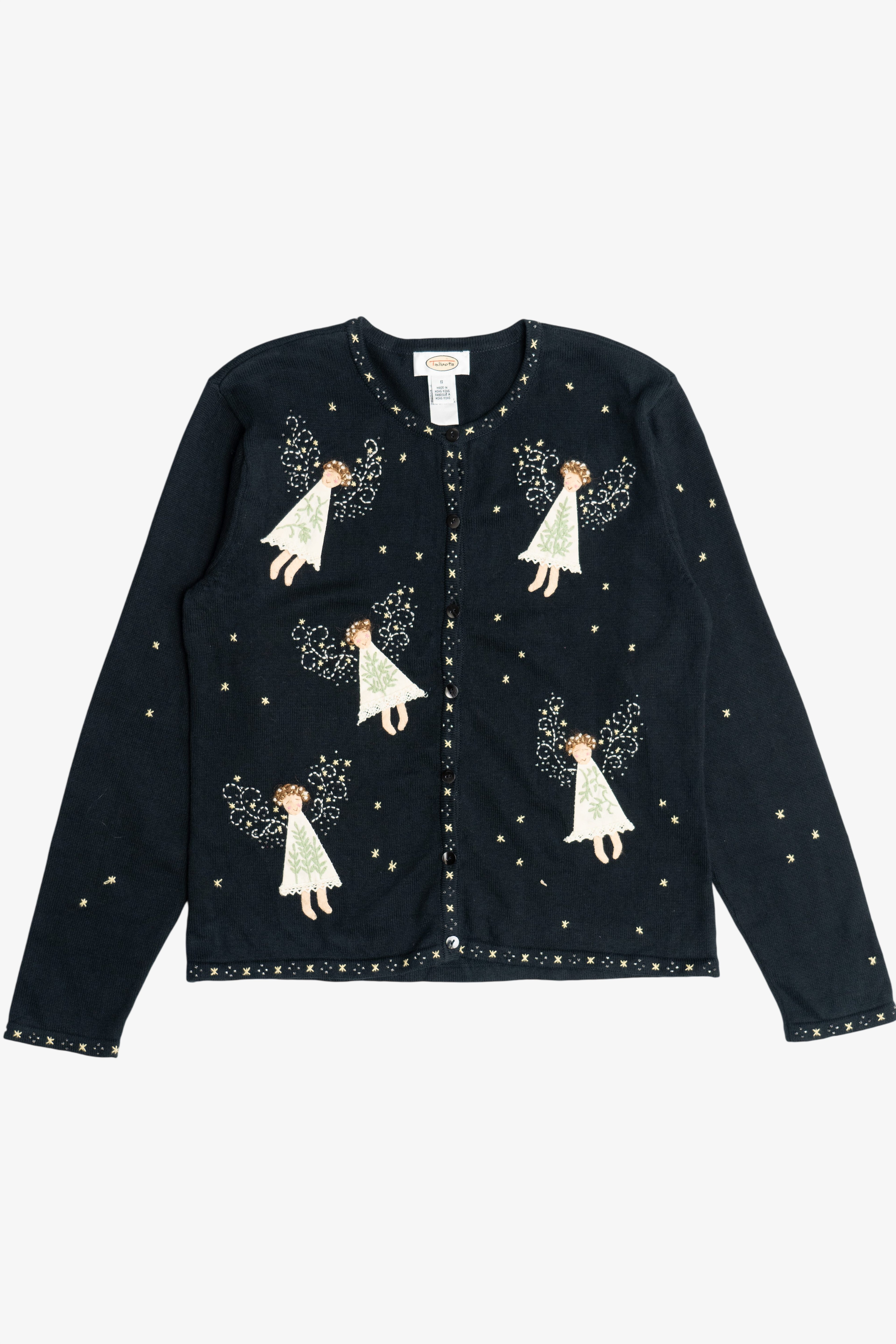 Vintage Delicate Angels Ugly Christmas Sweater (2000s)