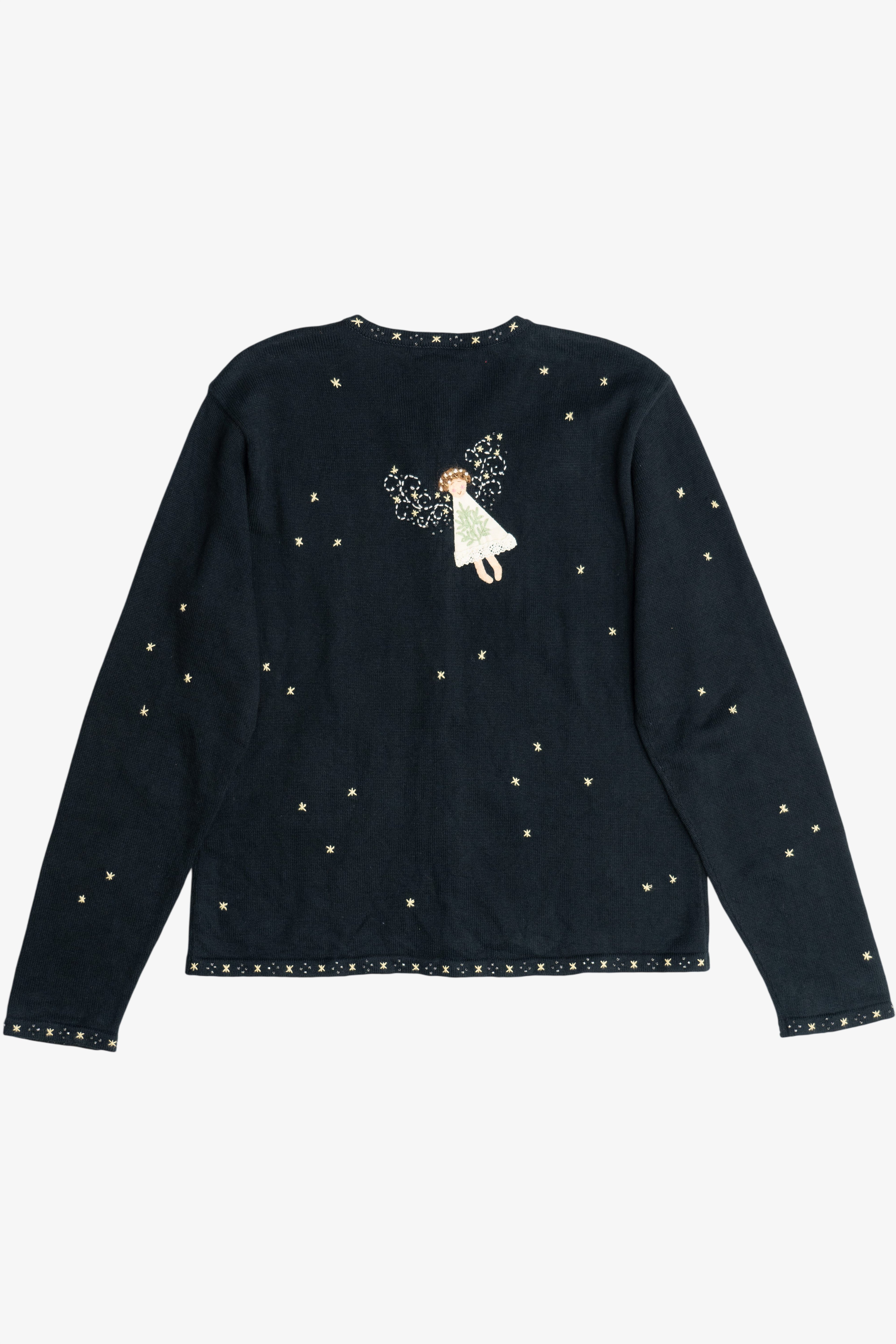Vintage Delicate Angels Ugly Christmas Sweater (2000s)