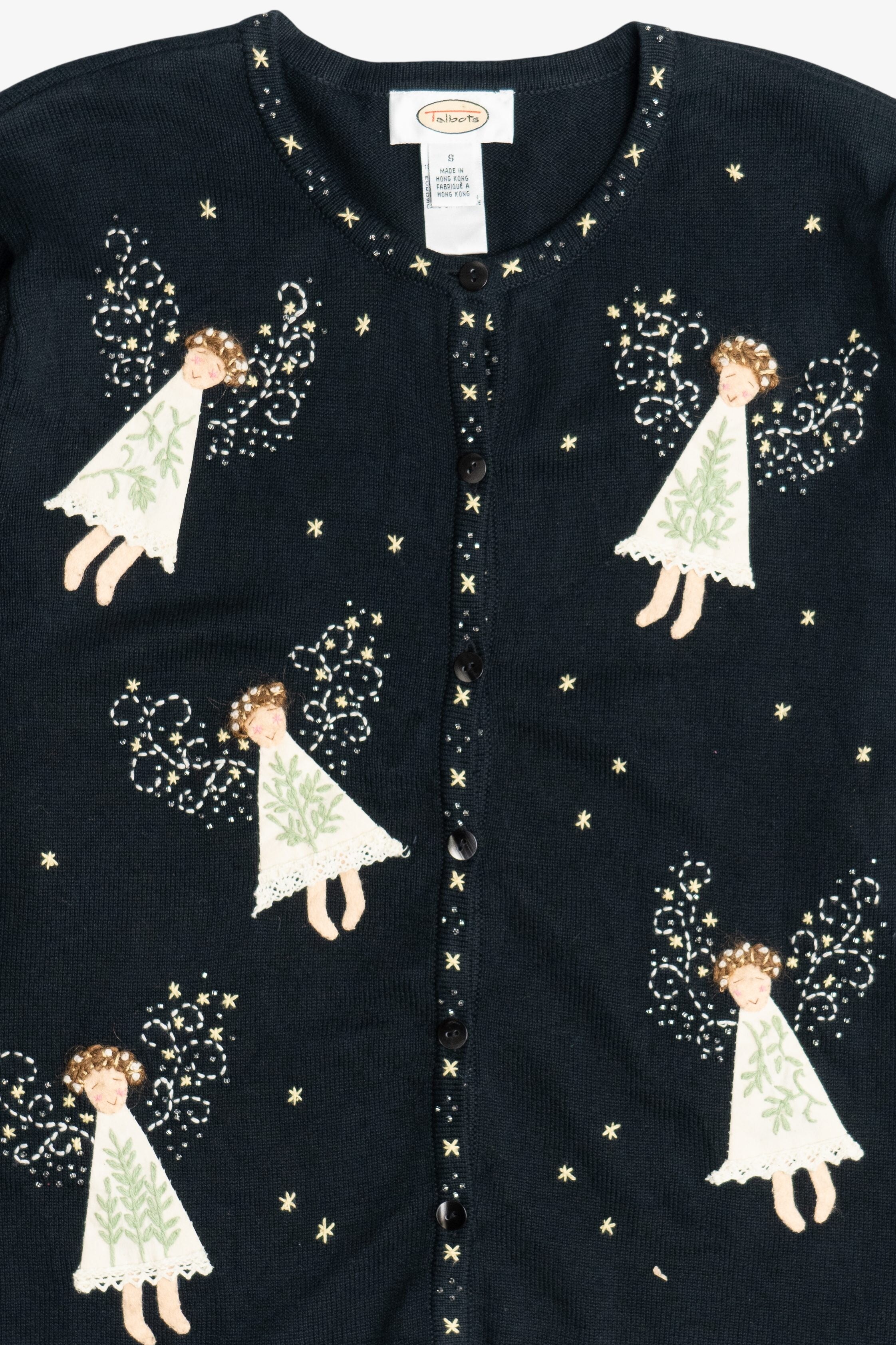 Vintage Delicate Angels Ugly Christmas Sweater (2000s)