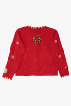 Vintage Red Polar Bears Ugly Christmas Cardigan (1990s)