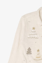 Vintage White Victoria Jones Trees Christmas Cardigan (1990s)