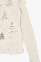 Vintage White Victoria Jones Trees Christmas Cardigan (1990s)