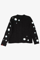 Vintage Black Berek Snowmen Ugly Christmas Cardigan (1990s)