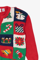 Vintage Red Ashley Ugly Christmas Cardigan (1990s)