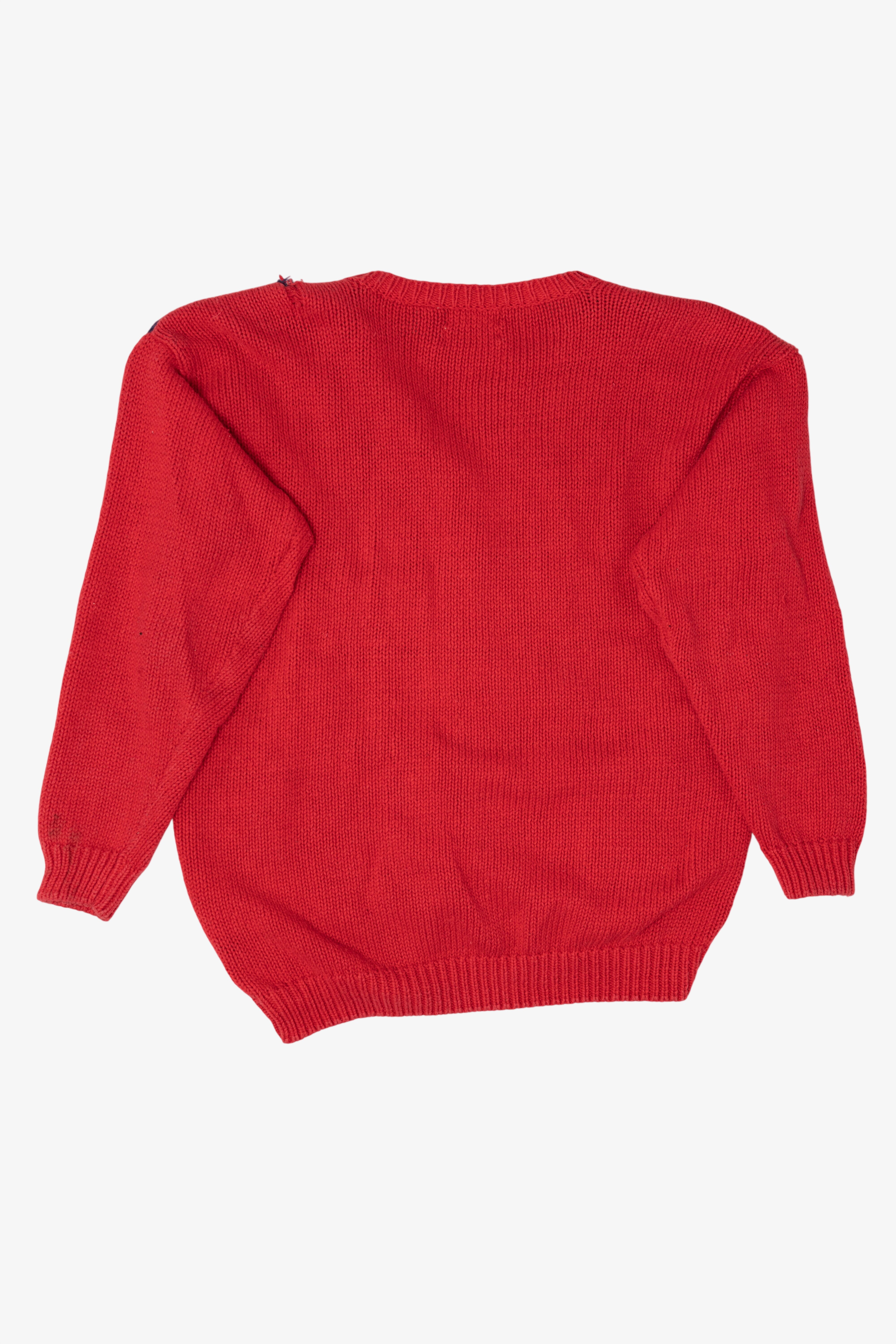 Vintage Red Ashley Ugly Christmas Cardigan (1990s)