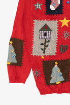 Vintage Red Karen Scott Ugly Christmas Cardigan (1990s)