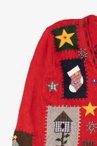 Vintage Red Karen Scott Ugly Christmas Cardigan (1990s)