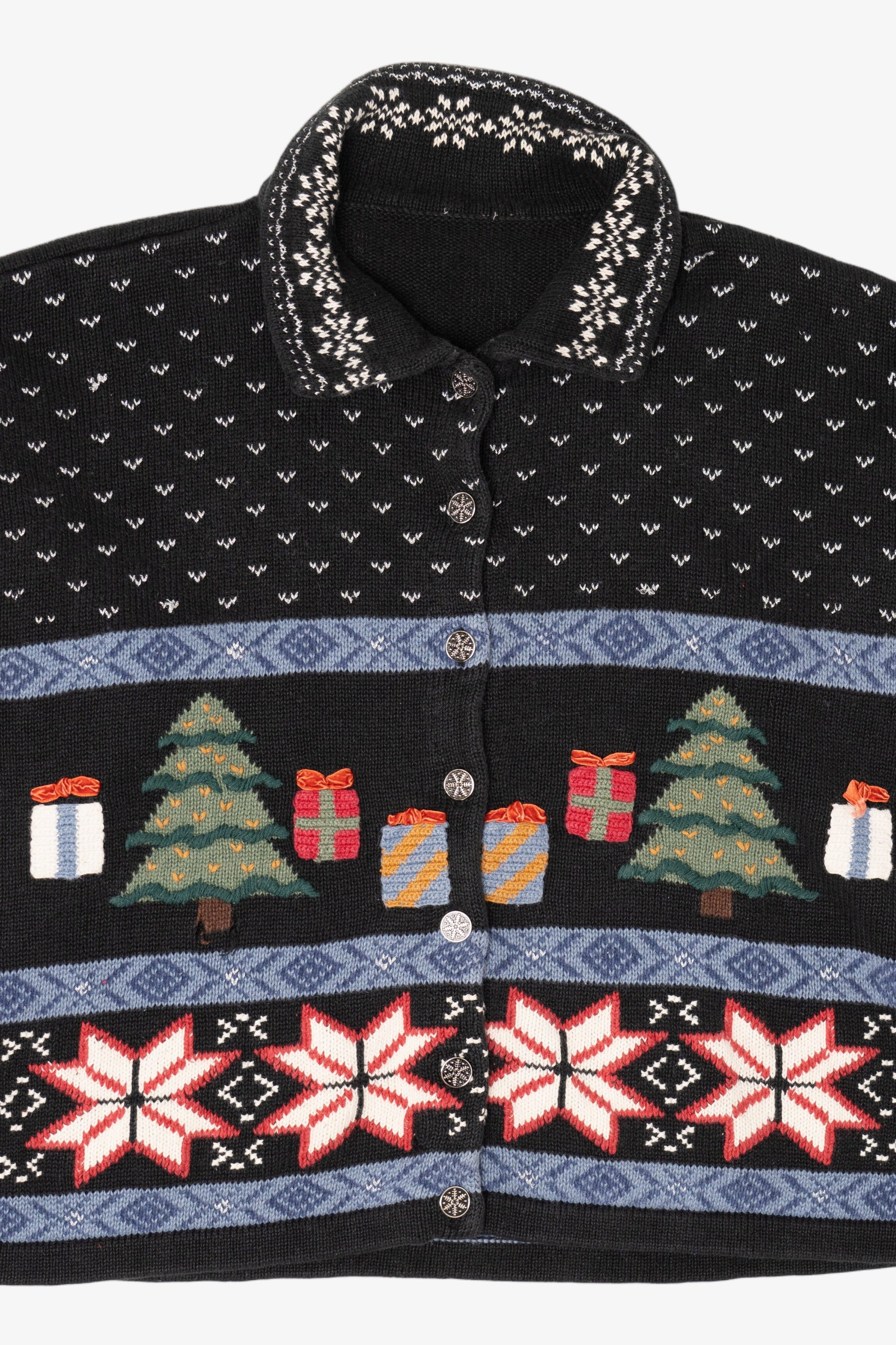 Vintage Black Ugly Christmas Cardigan (2000s)