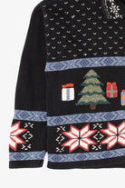 Vintage Black Ugly Christmas Cardigan (2000s)