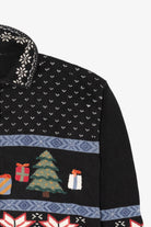 Vintage Black Ugly Christmas Cardigan (2000s)