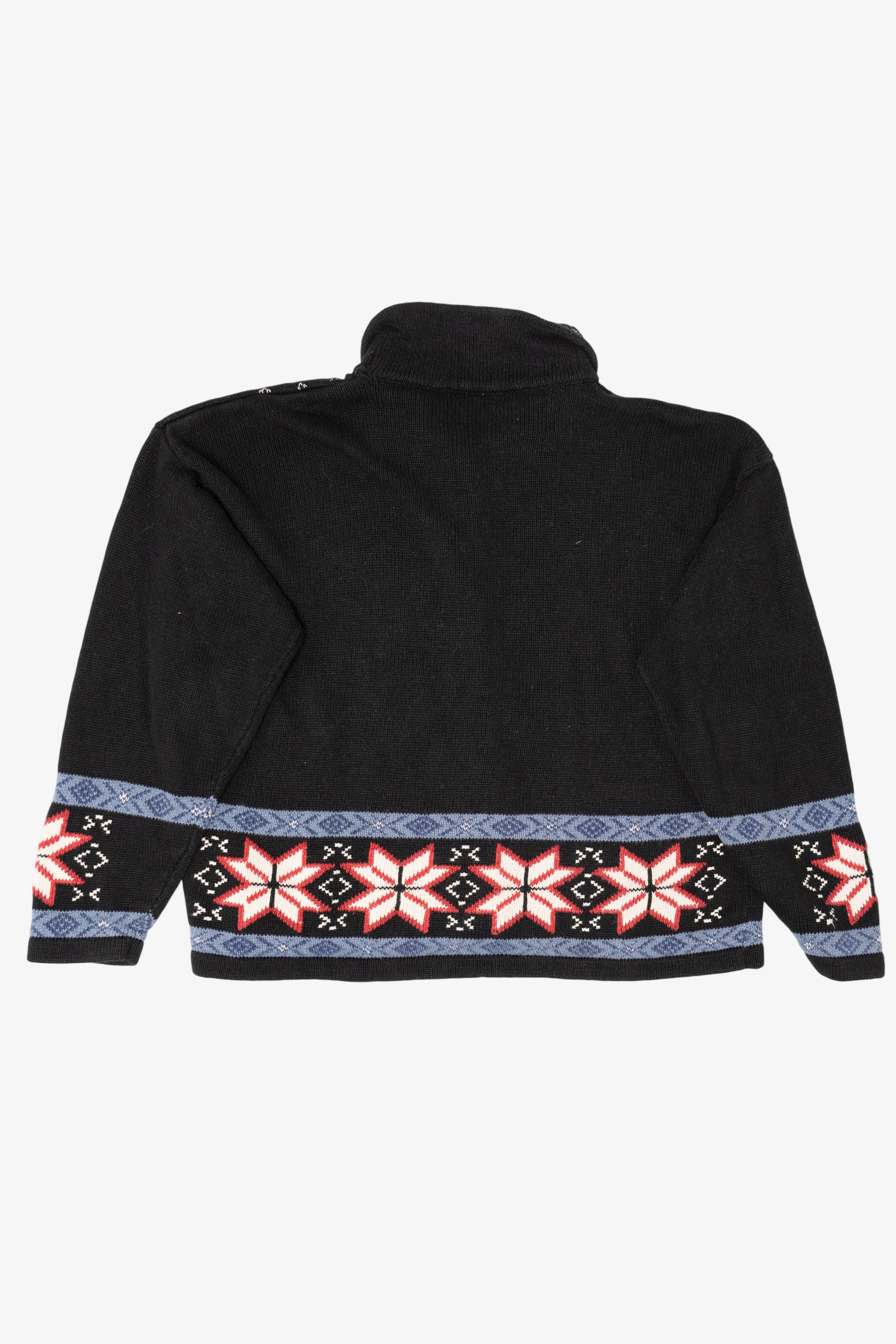 Vintage Black Ugly Christmas Cardigan (2000s)