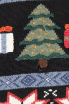 Vintage Black Ugly Christmas Cardigan (2000s)