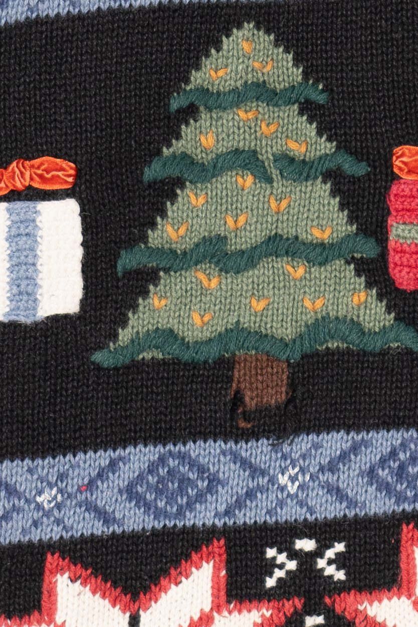 Vintage Black Ugly Christmas Cardigan (2000s)