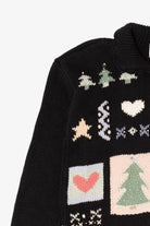 Vintage Black Kathie Lee Ugly Christmas Cardigan (1990s)