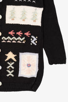 Vintage Black Kathie Lee Ugly Christmas Cardigan (1990s)