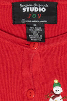 Mini Snowmen Vinage Ugly Christmas Cardigan (2000s)