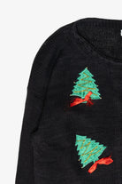 Trees with Ribbons Ugly Vintage Christmas Sweater (2000s)