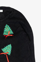 Trees with Ribbons Ugly Vintage Christmas Sweater (2000s)