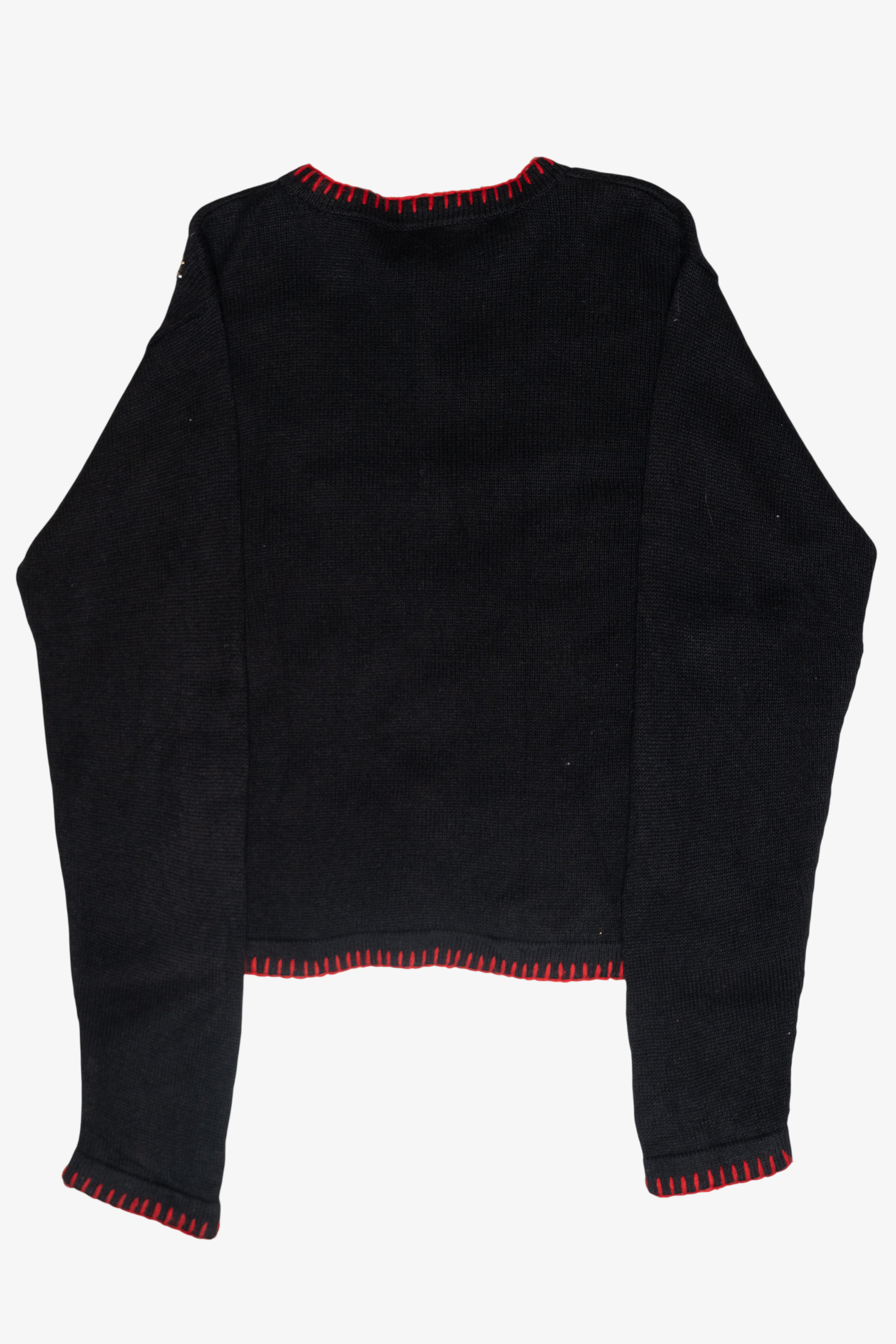 Happy Snowmen Vintage Ugly Christmas Cardigan (1990s)