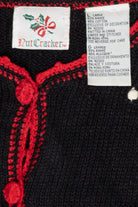 Skating Bears Vintage Ugly Christmas Cardigan (1990s)