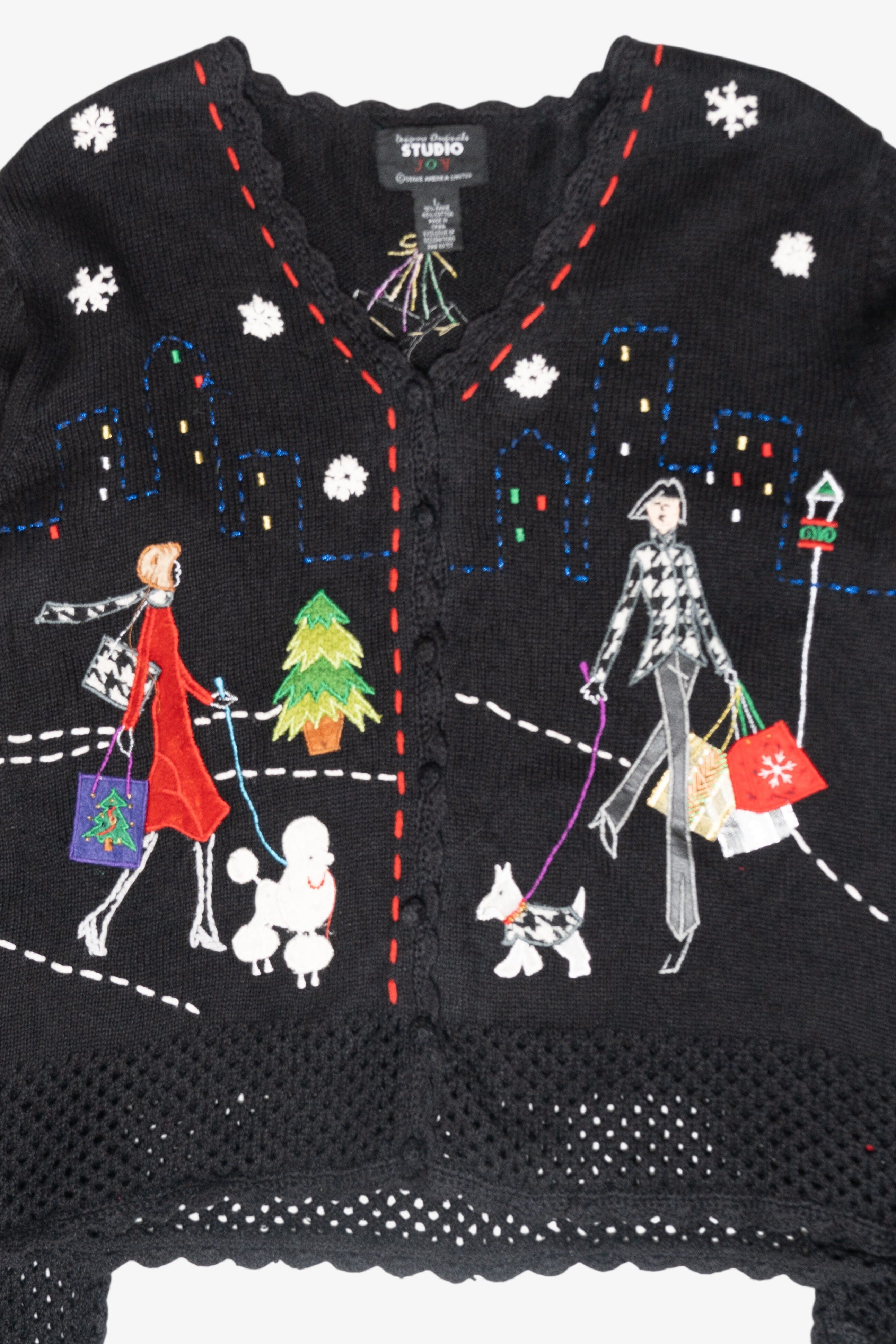 City Shopping Vintage Ugly Christmas Cardigan (2000s)
