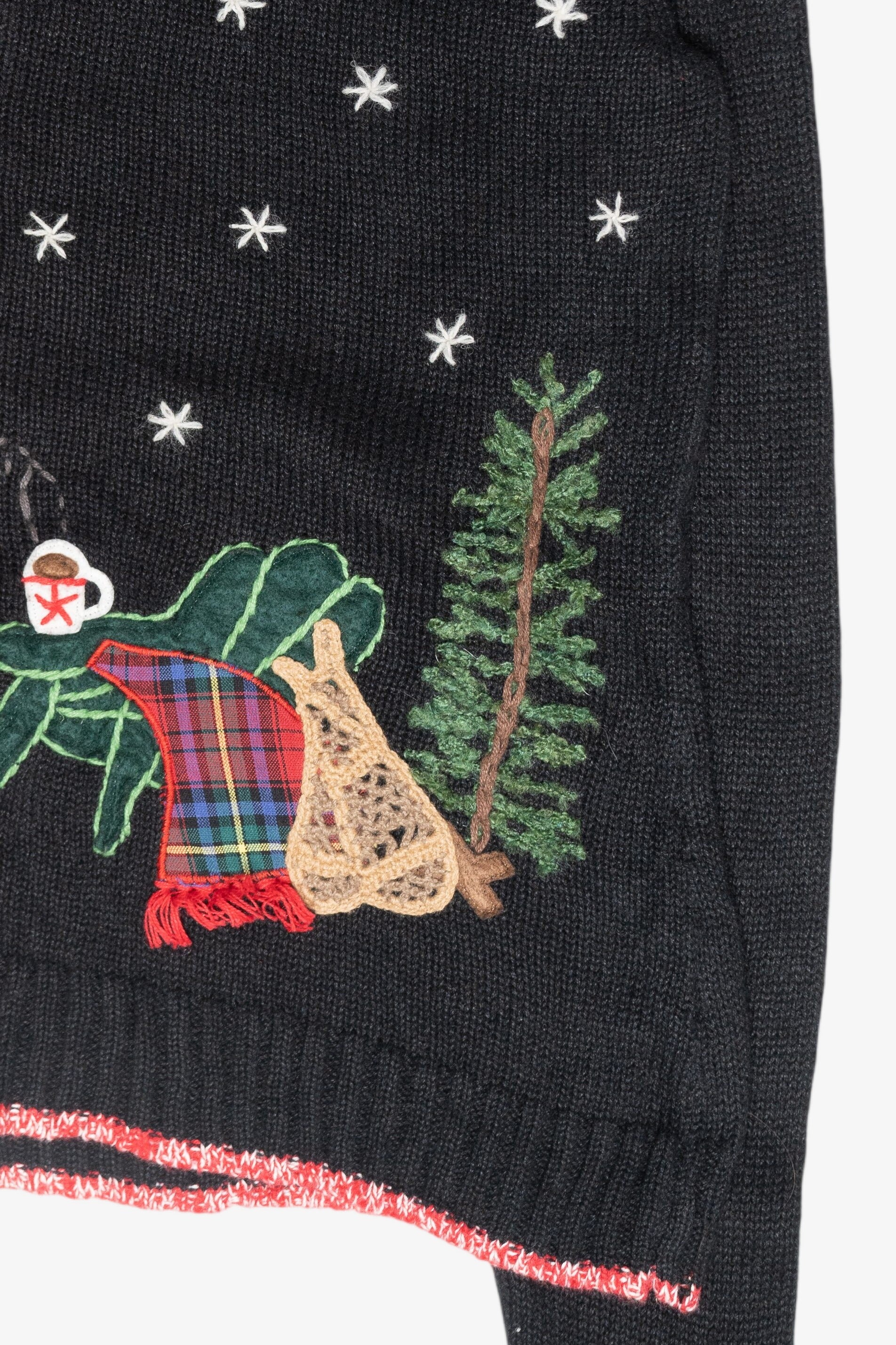 Cozy Winter Vintage Ugly Christmas Cardigan (1990s)