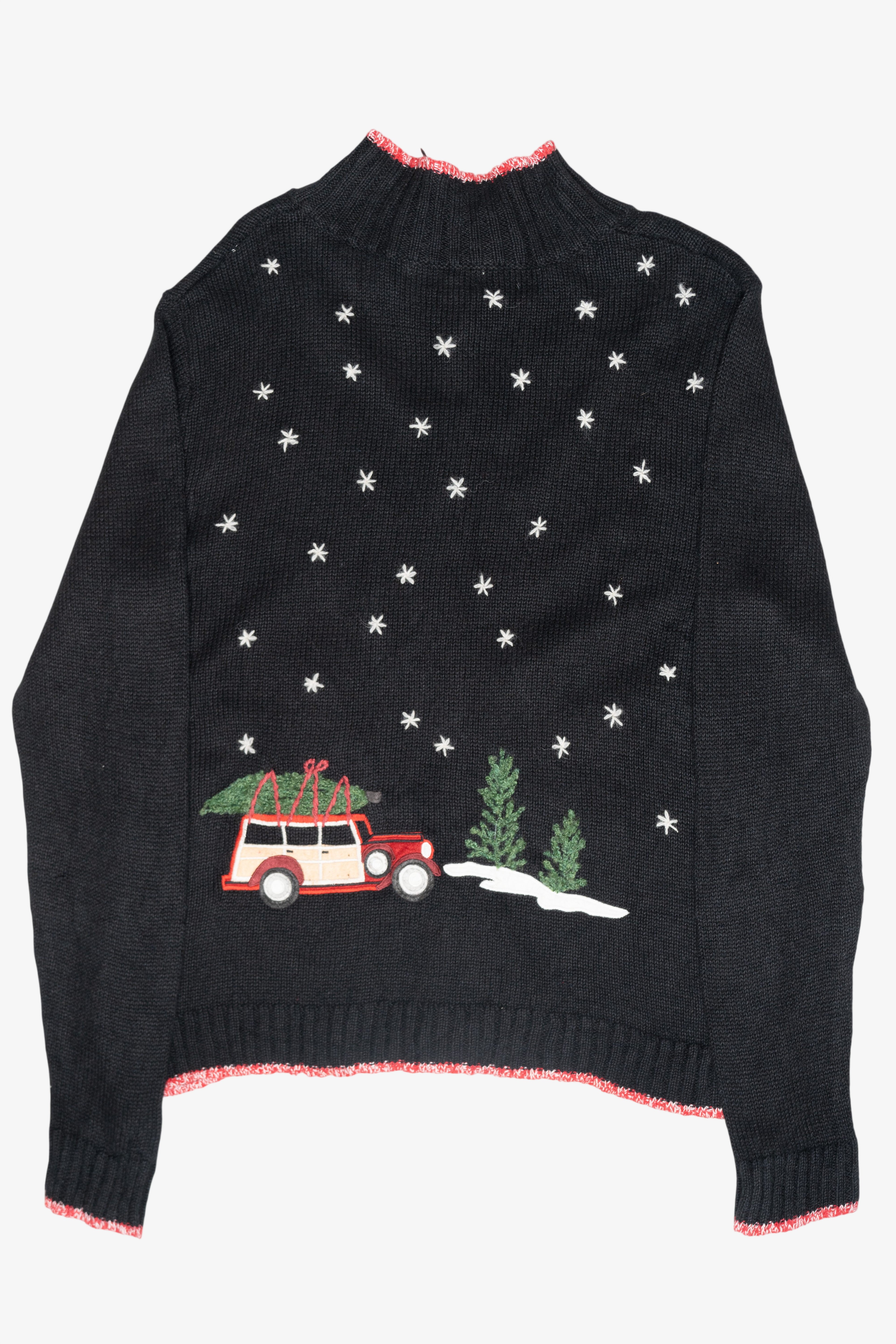 Cozy Winter Vintage Ugly Christmas Cardigan (1990s)
