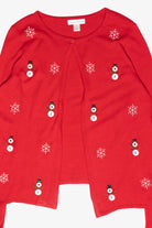 Button Snowmen Vintage Ugly Christmas Cardigan (2000s)