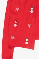 Button Snowmen Vintage Ugly Christmas Cardigan (2000s)