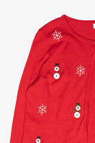 Button Snowmen Vintage Ugly Christmas Cardigan (2000s)