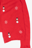 Button Snowmen Vintage Ugly Christmas Cardigan (2000s)