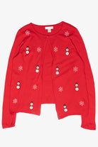 Button Snowmen Vintage Ugly Christmas Cardigan (2000s)
