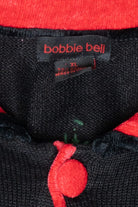 Cardinals Velvet Collar Vintage Ugly Christmas Cardigan (2000s)
