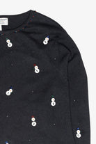Mini Button Snowmen Vintage Ugly Christmas Cardigan (2000s)