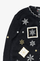 Snowflakes Vintage Ugly Christmas Cardigan