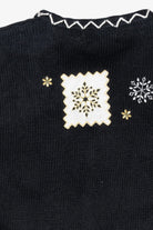 Snowflakes Vintage Ugly Christmas Cardigan